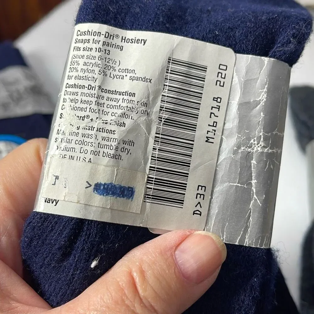 Lot of 3 deadstock Sears Best socks size 10-13